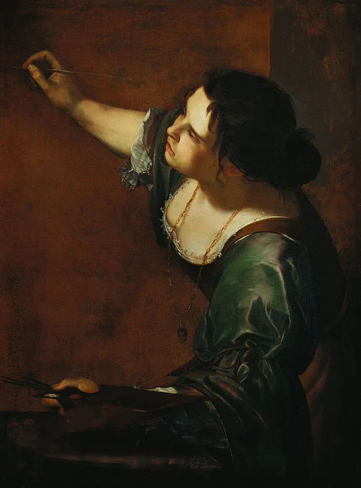 Self-Portrait as the Allegory of Painting, Artemisia Gentileschi, about 1638 to 1639