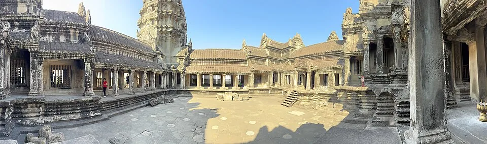 Angkor Wat, Khmer, for King Suryavarman II, first half of the 1100s
