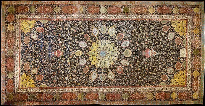 The Ardabil Carpet, Safavid Persian, signed by Maqsud of Kashan, 1539 to 1540