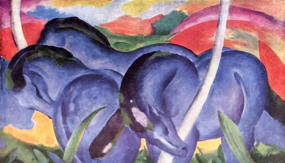 The Large Blue Horses, Franz Marc, 1911