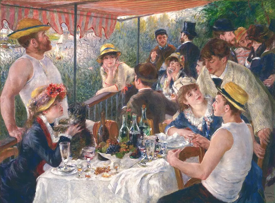 Luncheon of the Boating Party, Pierre-Auguste Renoir, 1880 to 1881