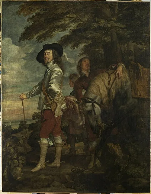 Charles I at the Hunt, Anthony van Dyck, about 1635