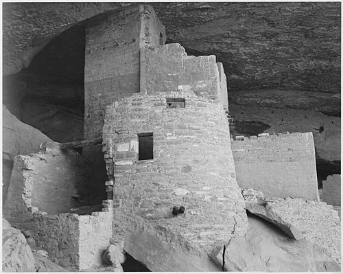 Cliff Palace, Mesa Verde, Ancestral Puebloan, about 1190 to 1260