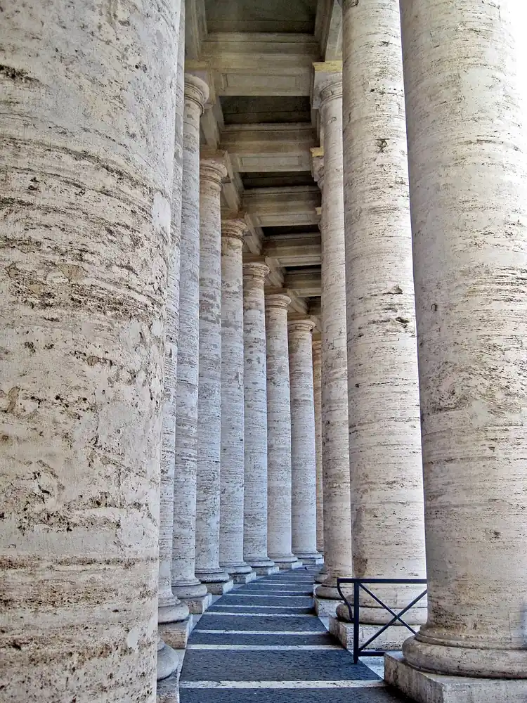 Colonnade of St. Peter's Square, Gian Lorenzo Bernini, 1656 to 1667