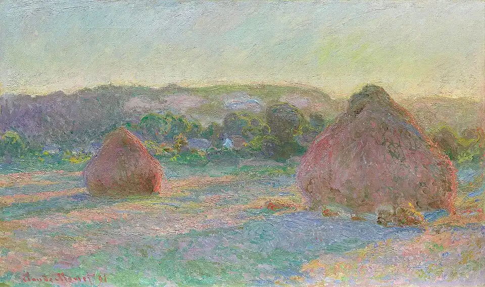 Stacks of Wheat (End of Summer), Claude Monet, 1890 to 1891