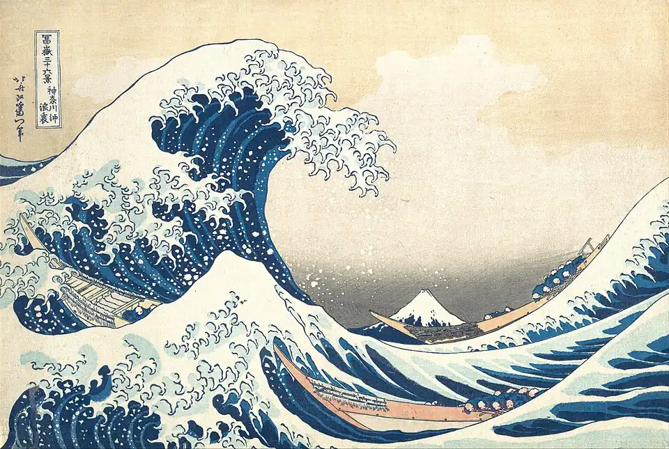 Under the Wave off Kanagawa (The Great Wave), Katsushika Hokusai, about 1830 to 1832