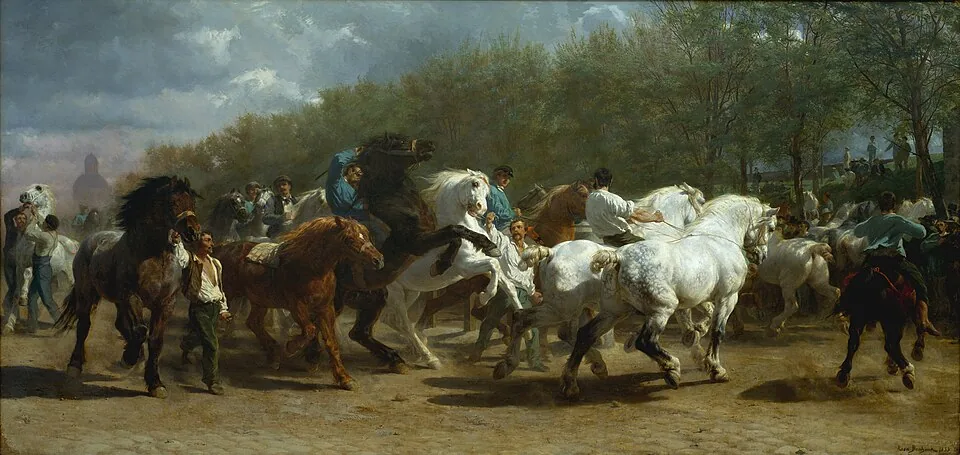 The Horse Fair, Rosa Bonheur, 1852 to 1855