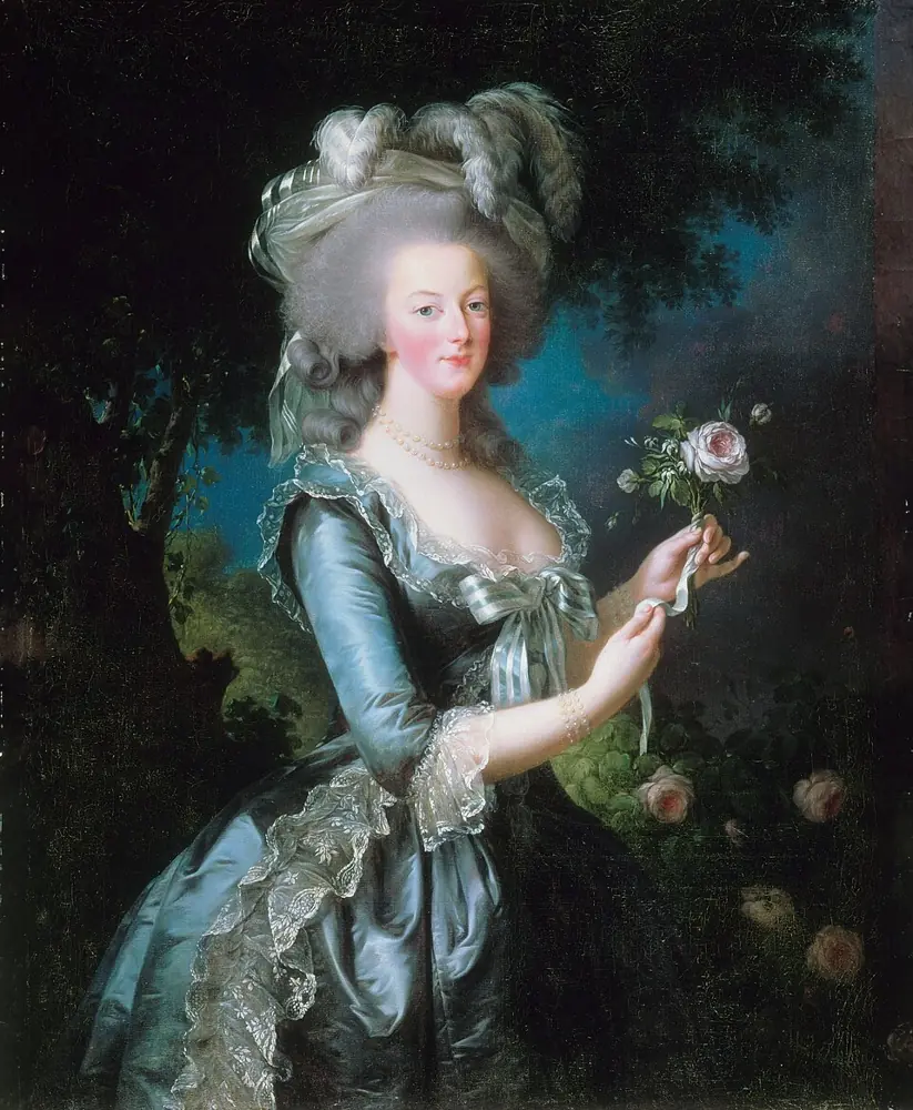 Marie Antoinette with a Rose, Élisabeth Vigée Le Brun, 1783