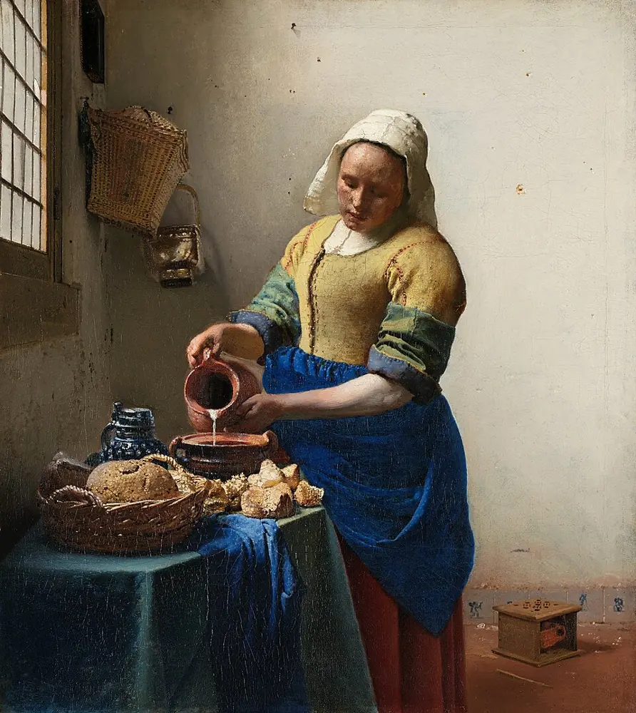 The Milkmaid, Johannes Vermeer, about 1660