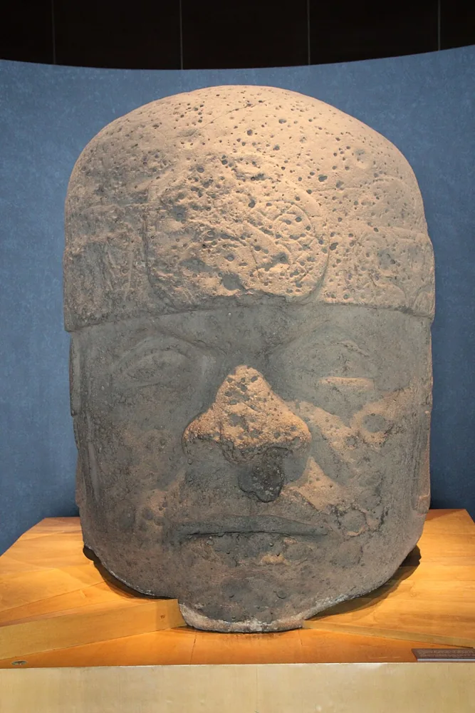 Colossal Head from San Lorenzo, Olmec, about 1200 to 900 BC