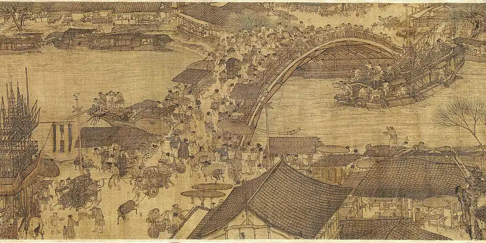 Along the River during the Qingming Festival (detail), Zhang Zeduan, early 1100s
