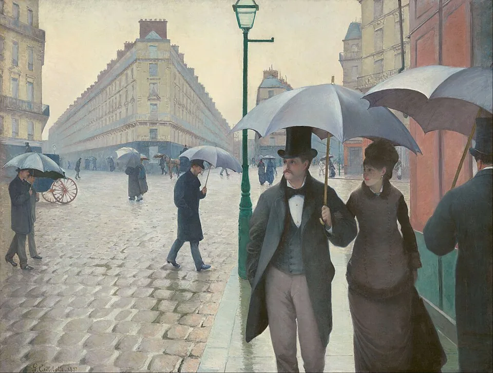 Paris Street; Rainy Day, Gustave Caillebotte, 1877
