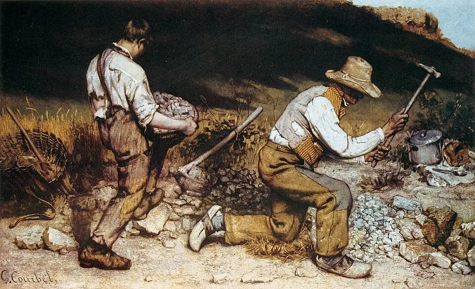 The Stone Breakers, Gustave Courbet, 1849