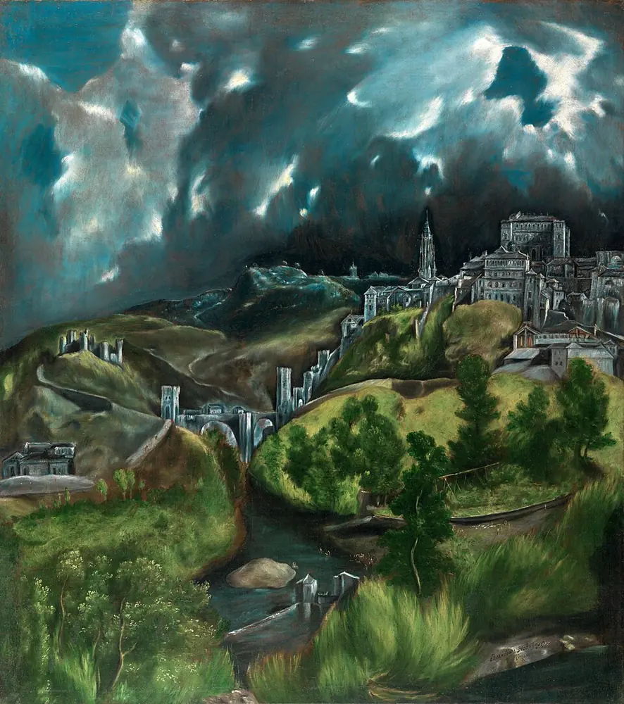 View of Toledo, El Greco, about 1599 to 1600