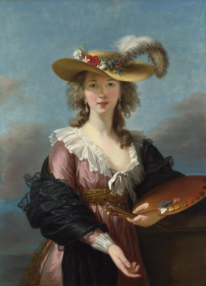 Self-Portrait in a Straw Hat, Élisabeth Vigée Le Brun, after 1782