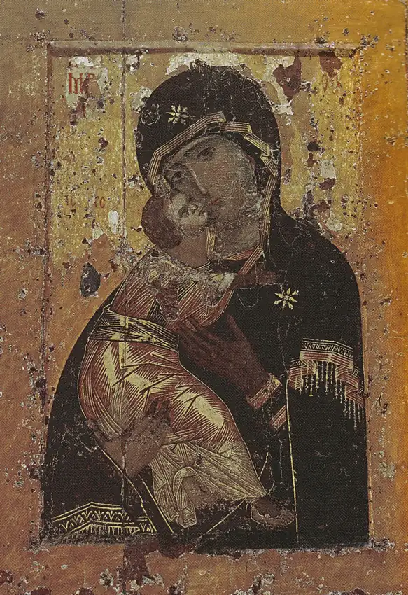 Theotokos of Vladimir, Byzantine, about 1130
