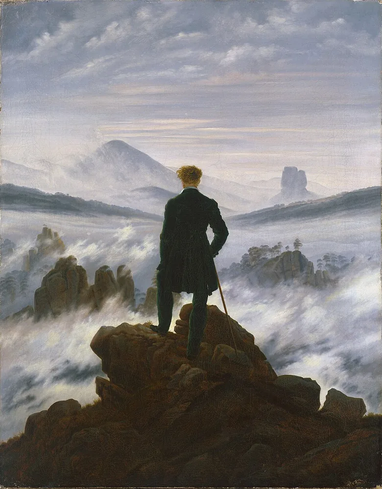 Wanderer above the Sea of Fog, Caspar David Friedrich, about 1817