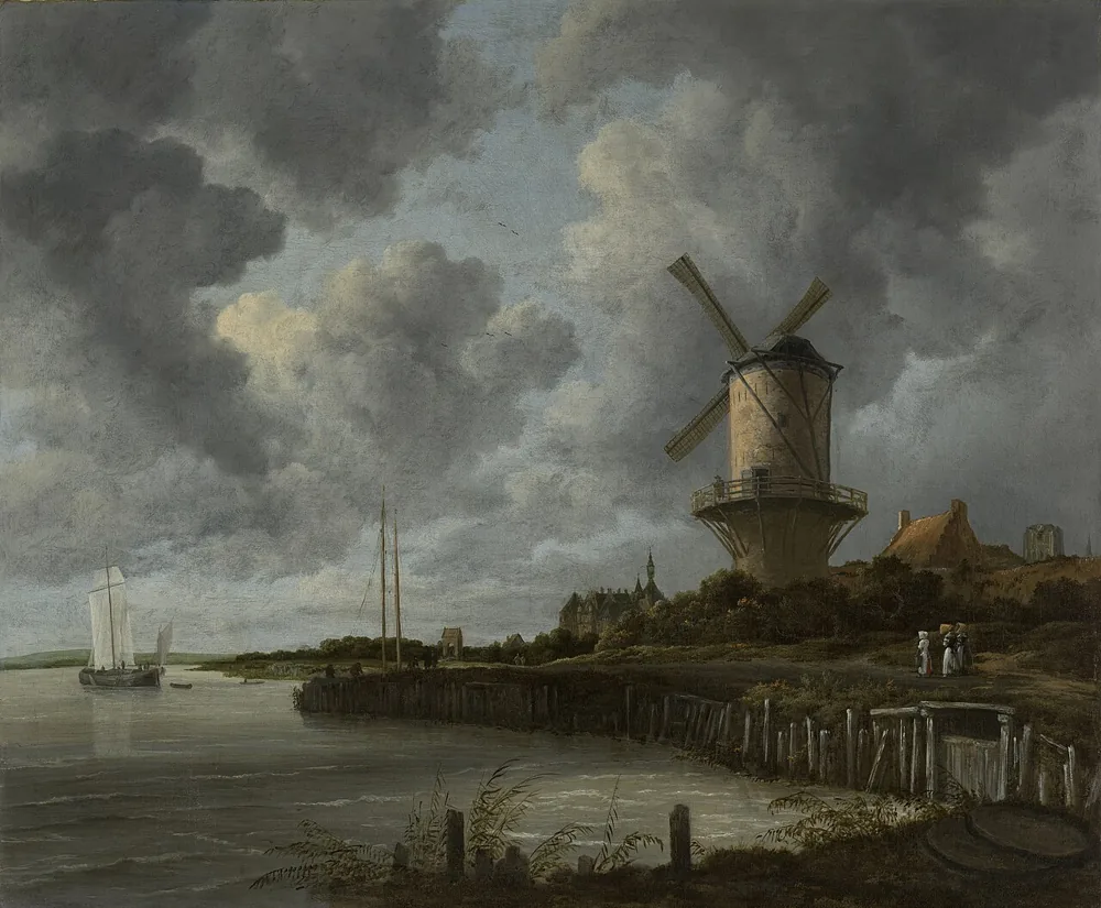 The Windmill at Wijk bij Duurstede, Jacob van Ruisdael, about 1668 to 1670